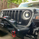 Oracle Jeep JL/Gladiator JT Oculus Bi-LED Projector Headlights - Amber/White Switchback