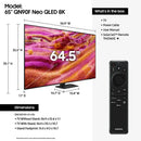 Samsung - 65” Class QN90F Series Neo QLED Mini LED 4K UHD Smart Tizen TV