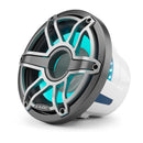 10-inch (250 mm) Marine Subwoofer Driver with Transflective™ LED Lighting, Gunmetal Trim Ring, Titanium Sport Grille, 4 Ω - Installations Unlimited