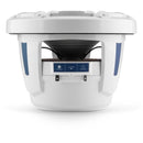 8.8-inch (224 mm) Marine Coaxial Speakers, Gloss White Trim Ring, Gloss White Sport Grille, - Installations Unlimited