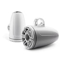 8.8 inch Enclosed Tower Coaxial System (125 W 4 Ohms), Gloss White with Sport Grille - Installations Unlimited