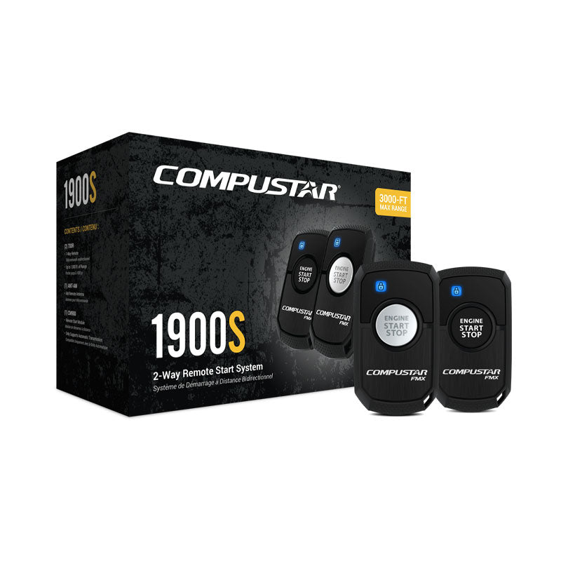 CompuStar CS1900-S All-in-One 2-Way Remote Start Bundle (Automatic w/ Key Start)
