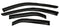 AVS 15-18 Chevy Colorado Crew Cab Ventvisor Outside Mount Window Deflectors 4pc - Smoke