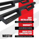 Westin 2019 Chevrolet Silverado / GMC Sierra 1500 Crew Cab Drop Nerf Step Bars - Textured Black