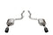 Corsa 24 Ford MustangGT Touring Axle-Back Ex.Sys 3.0in Dual Rear Exit w/4.5in Blk PVD StraightCutTip