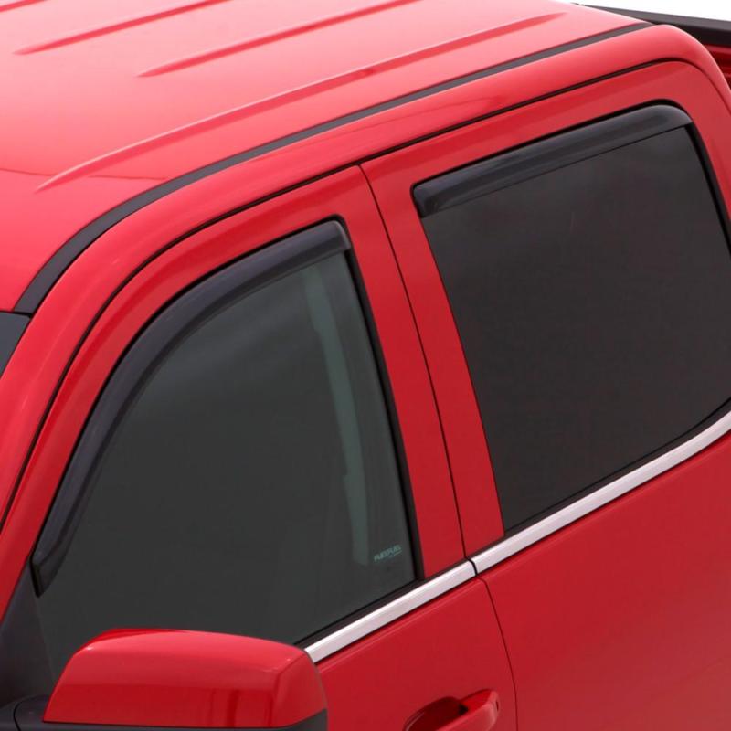 AVS 06-10 Jeep Commander Ventvisor In-Channel Front & Rear Window Deflectors 4pc - Smoke