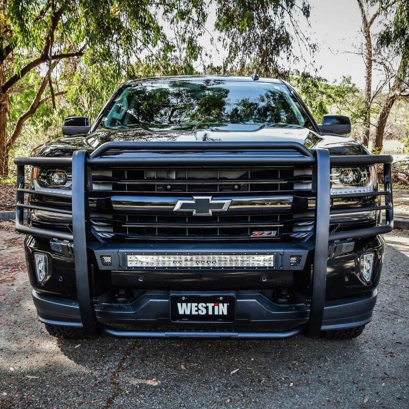 Westin 16-18 Chevy Silverado 1500 Sportsman X Grille Guard - Textured Black