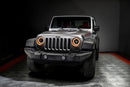 ORACLE Lighting 0718 Jeep Wrangler JK Oculus 7in Switchback BiLED Projector Headlights SEE WARRANTY