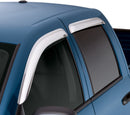 AVS 10-17 GMC Terrain Ventvisor Outside Mount Front & Rear Window Deflectors 4pc - Chrome