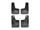 WeatherTech 14+ Chevrolet Silverado No Drill Mudflaps - Black