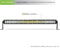 DV8 Offroad 50in Light Bar Slim 250W Spot 5W CREE LED - Black