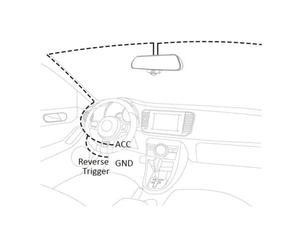 Rydeen 360 VIEW-SPL 360 Surround View Frameless Rearview Mirror with 4K Dash & Backup Cam