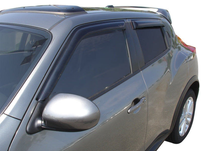 AVS 10-18 Nissan Juke Ventvisor Outside Mount Window Deflectors 4pc - Smoke