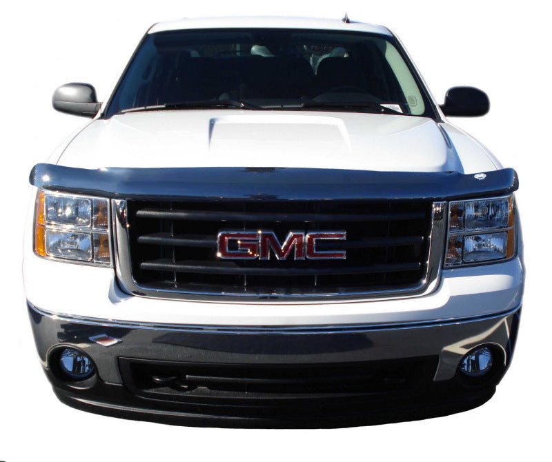 AVS 07-13 GMC Sierra 1500 High Profile Bugflector II Hood Shield - Smoke