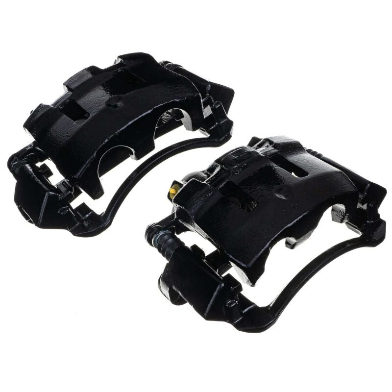 Power Stop 00-05 Ford Excursion Front Black Caliper - Pair w/Bracket