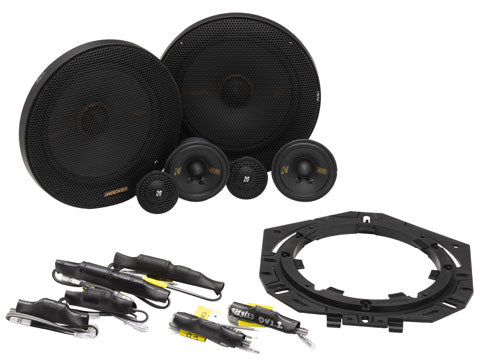 Kicker KSS365 6.5” Woofer, 2.75 Midrange and 1 Tweeter, 3-way Component System, 4-Ohm