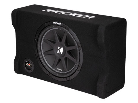 Kicker Comp Series Sealed Downward-Firing Enclosure w/ 12" Subwoofer 48CDF124