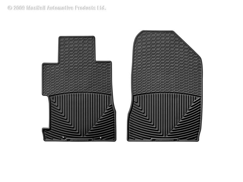 WeatherTech 06-11 Honda Civic Coupe / Si Coupe Front Rubber Mats - Black