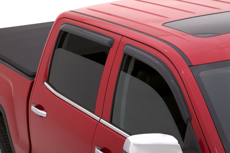 AVS 15-18 Chevy Silverado 2500 Crew Cab Ventvisor Outside Mount Window Deflectors 4pc - Smoke