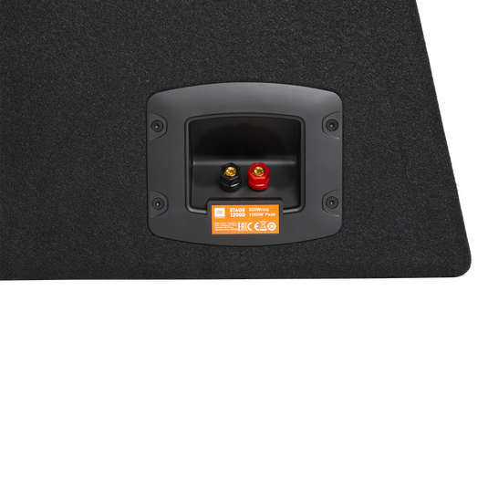 JBL Stage 1200D Ported Enclosure with GT 50011 Mono Car Subwoofer Amplifier (package)