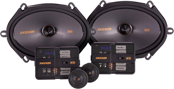 Kicker KSS680 6x8-Inch Component System w/ 1-Inch (25mm) Tweeters, 4-Ohm