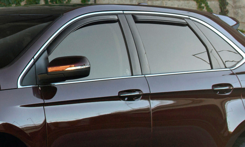 AVS 09-17 Chevy Traverse Ventvisor In-Channel Front & Rear Window Deflectors 4pc - Smoke