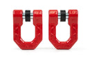 DV8 Offroad Elite Series D-Ring Shackles - Pair (Red)