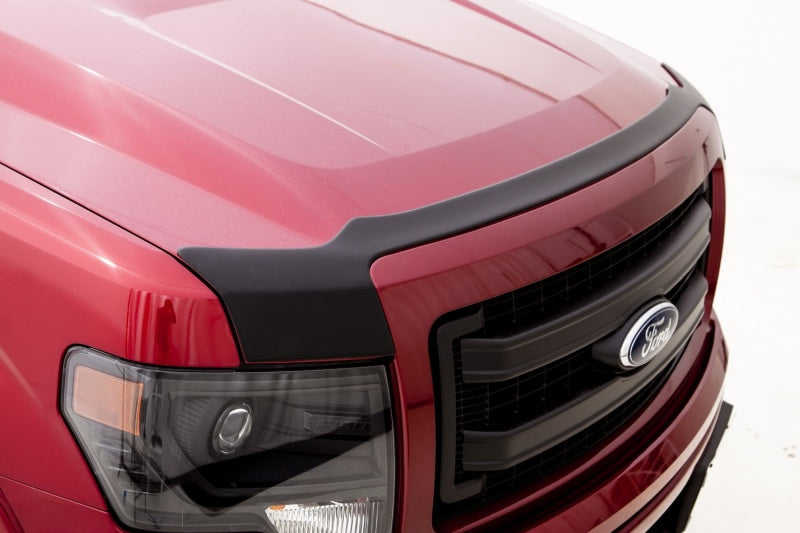 AVS 17-18 Ford F-250 Super Duty Aeroskin Low Profile Hood Shield - Matte Black