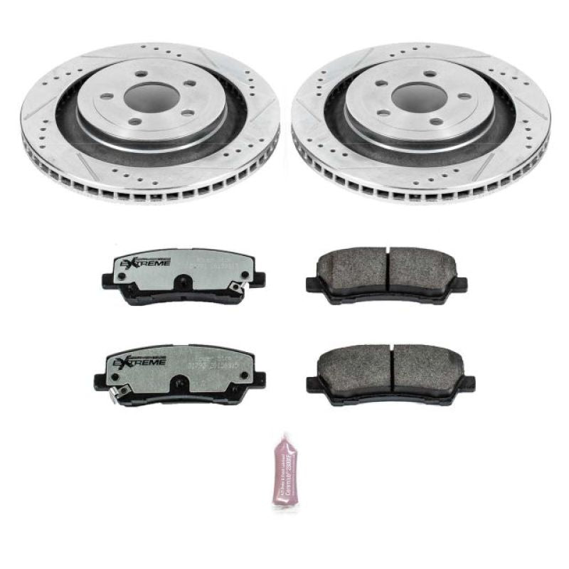 Power Stop 15-19 Ford Mustang Rear Z26 Street Warrior Brake Kit