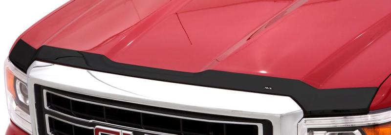 AVS 10-15 Chevy Camaro (Grille Fascia Mount) Aeroskin Low Profile Acrylic Hood Shield - Smoke