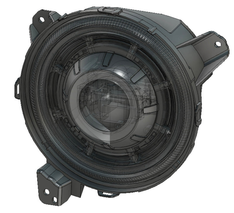 Oracle Oculus Bi-LED Projector Headlights for Jeep JL/Gladiator JT - Matte Black - 5500K NO RETURNS