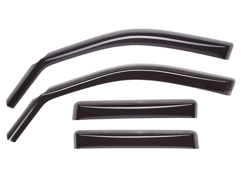 WeatherTech 2019+ Ford Ranger SuperCrew Front and Rear Side Window Deflectors - Dark Smoke