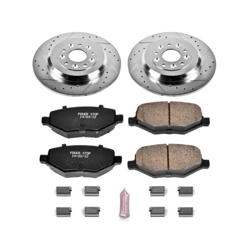 Power Stop 11-15 Ford Edge Rear Z23 Evolution Sport Brake Kit