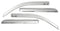 AVS 15-18 Chevy Colorado Crew Cab Ventvisor Front & Rear Window Deflectors 4pc - Chrome