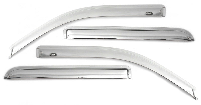 AVS 10-17 GMC Terrain Ventvisor Outside Mount Front & Rear Window Deflectors 4pc - Chrome