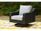 Ashley Beachcroft Nuvella Outdoor Swivel Lounge Chair (Black)