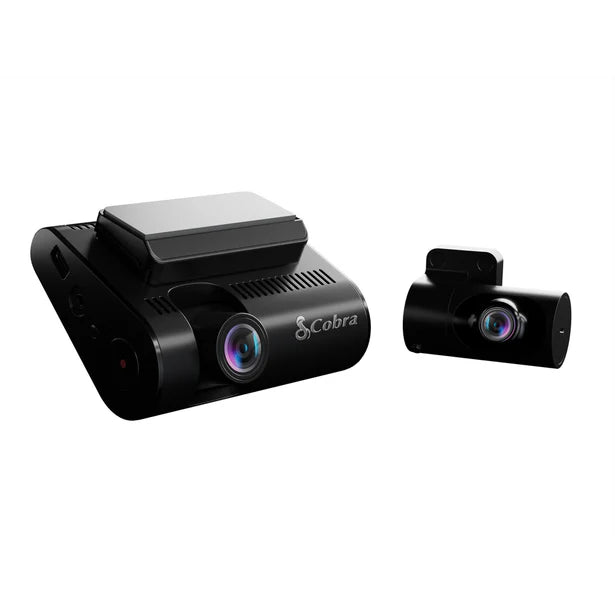Cobra SC 250R Dash Cam Dual-View Dash Cam with True 4K, 360 Alerts & Rear Camera