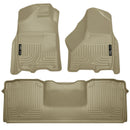 Husky Liners 10-12 Dodge Ram 2500/3500 Mega Cab WeatherBeater Combo Tan Floor Liners