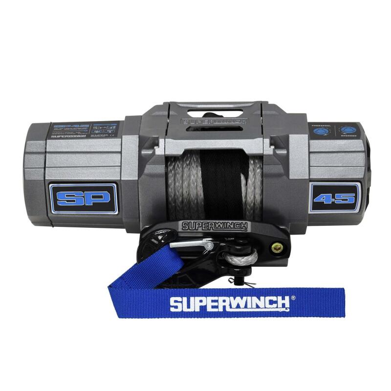 Superwinch 4500 LBS 12V DC 1/4in x 40ft Synthetic Rope Hawse Fairlead SP 45SR Winch