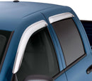 AVS 07-16 GMC Acadia Ventvisor Outside Mount Front & Rear Window Deflectors 4pc - Chrome