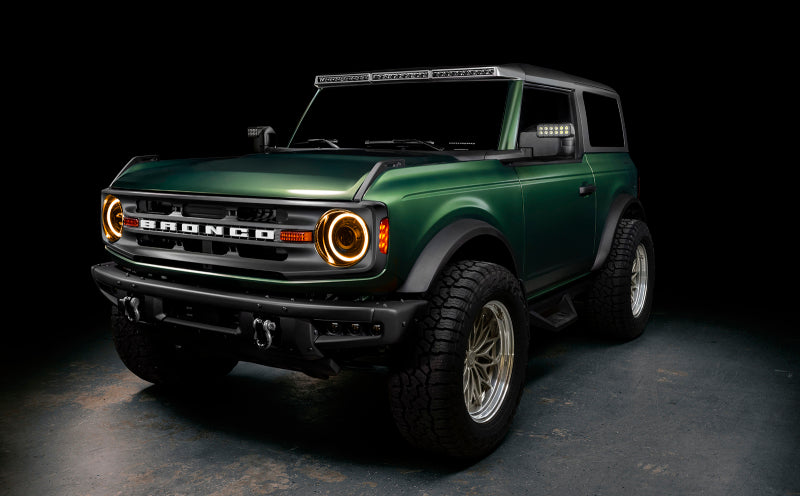 Oracle 2021+ Ford Bronco Oculus  Bi-LED Projector Headlights - Amber/White Switchback NO RETURNS