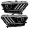 Oracle 15-17 Ford Mustang Dynamic RGB+A Pre-Assembled Headlights - Black Edition - SEE WARRANTY