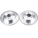 Power Stop 89-96 Nissan 300ZX Rear Evolution Drilled & Slotted Rotors - Pair