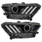 Oracle 15-17 Ford Mustang Dynamic RGB+A Pre-Assembled Headlights - Black Edition - SEE WARRANTY