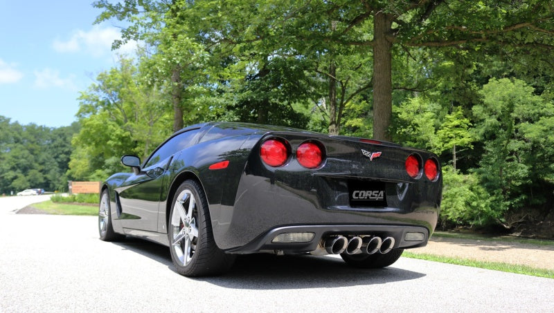 Corsa 2009-2013 Chevrolet Corvette (C6) 6.2L Polished Sport Axle-Back Exhaust w/4.5in Tips