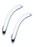 AVS 99-07 Chevy Silverado 1500 Standard Cab Outside Mount Front Window Ventvisor 2pc - Chrome