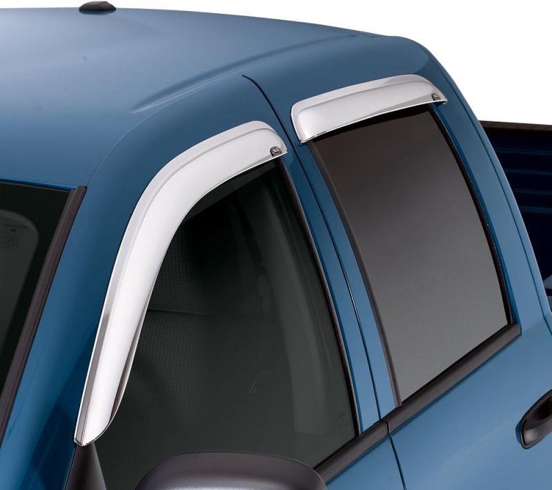 AVS 98-18 Lincoln Navigator Ventvisor Outside Mount Front & Rear Window Deflectors 4pc - Chrome