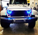 Oracle 7in High Powered LED Headlights - Black Bezel - ColorSHIFT 2.0 SEE WARRANTY