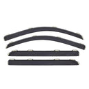 AVS 07-18 Jeep Wrangler Unlimited Ventvisor In-Channel Front & Rear Window Deflectors 4pc - Smoke