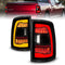 ANZO 09-18 Dodge Ram 1500 Sequential LED Taillights Smoke Black w/Switchback Amber Signal